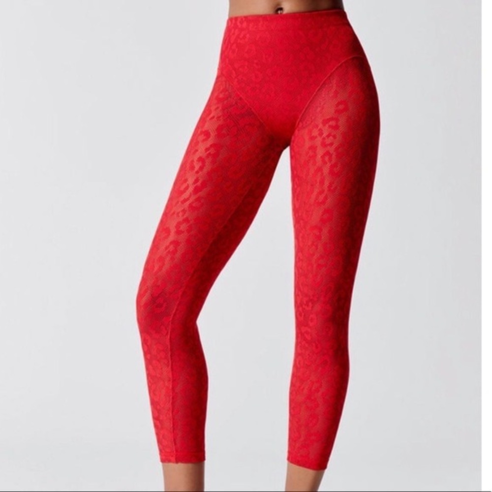 Adam Selman French Cut Leopard Legging